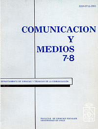 											View No. 7-8 (1989): Revista Comunicación y Medios
										